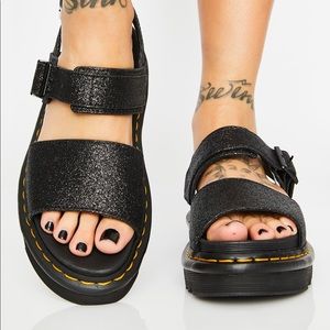 NIB Dr. Martens VOSS GLITTER SANDALS | Size 9